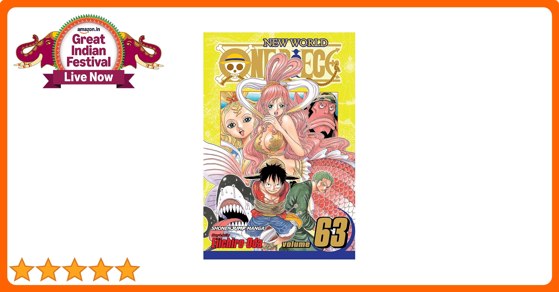 One Piece 63 : Oda, Eiichiro: Amazon.in: Books